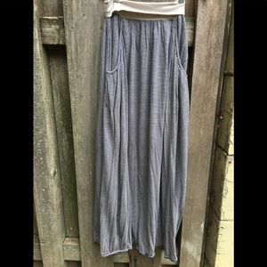 Garnet Hill Maxi Striped Skirt